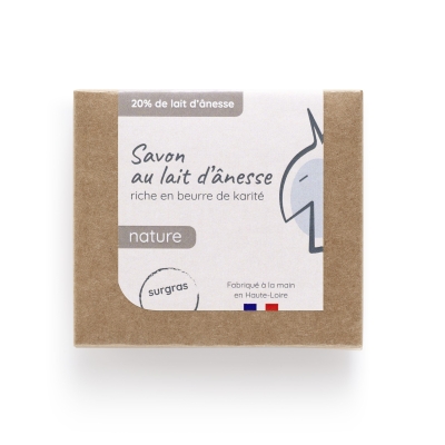 Savon Nature 20% de lait d'ânesse